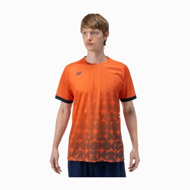 Koszulka sportowa Yonex Practice Print 16746 (100% poliester) 2025 pomarańczowa męska